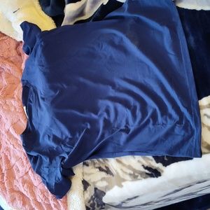 Navy blue cotton t shirt